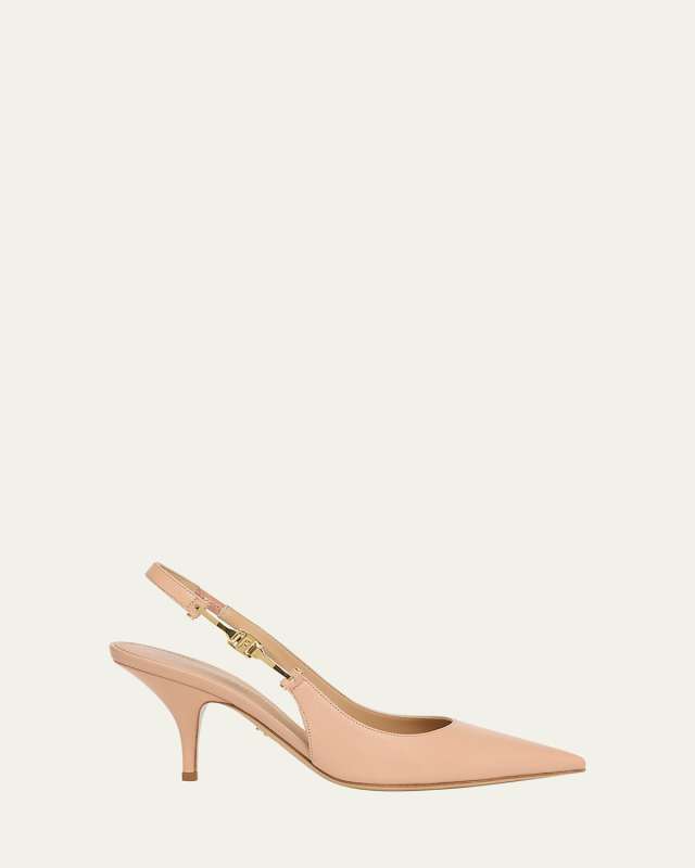 Tally Logo Slingback Pumps